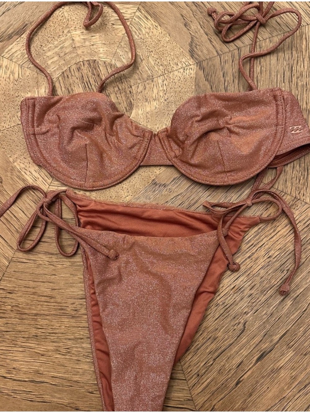 Billabong Rust Shimmer Tie-Side Bikini